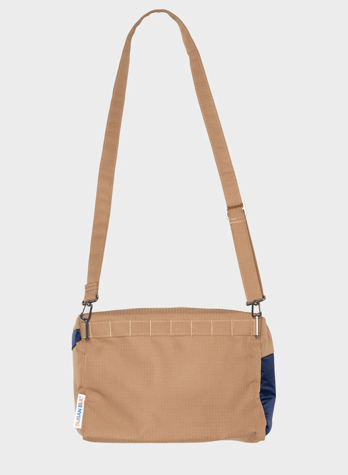 The New Bum Bag Camel & Navy Medium - Image 3