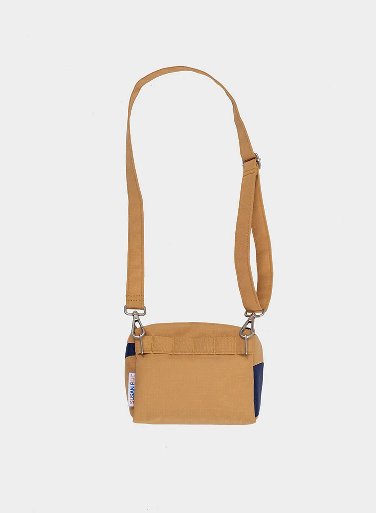 The New Bum Bag Camel & Navy Small - Image 3